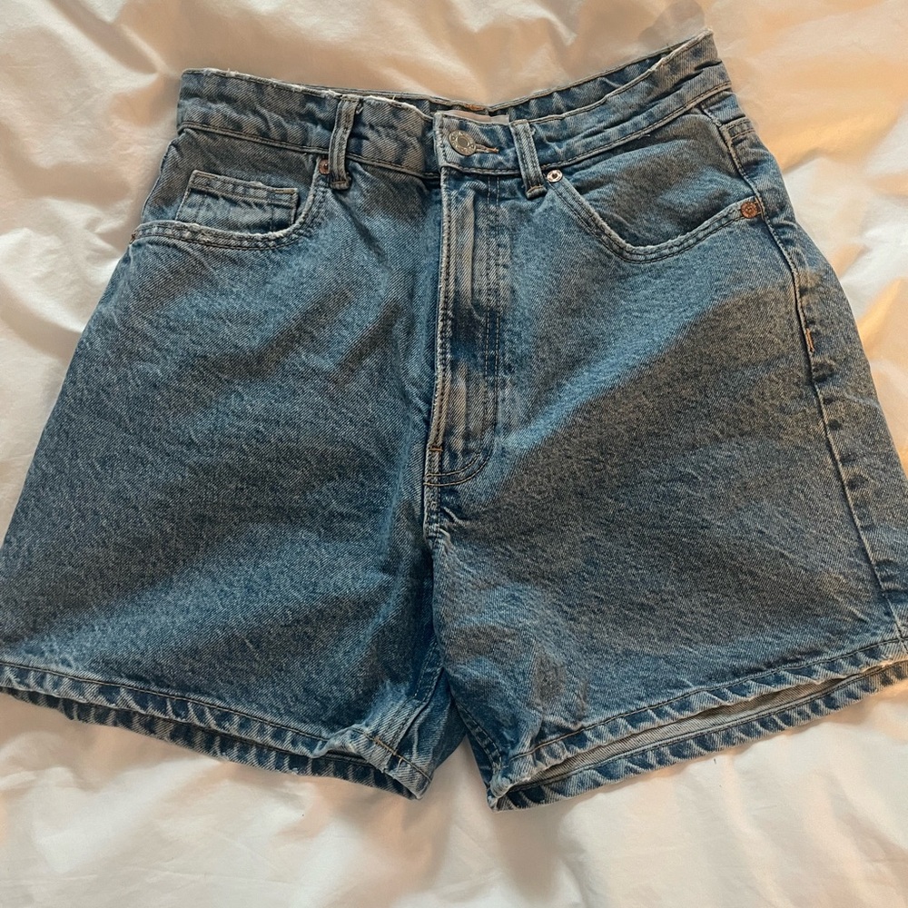 Zara High Waisted Mom Shorts